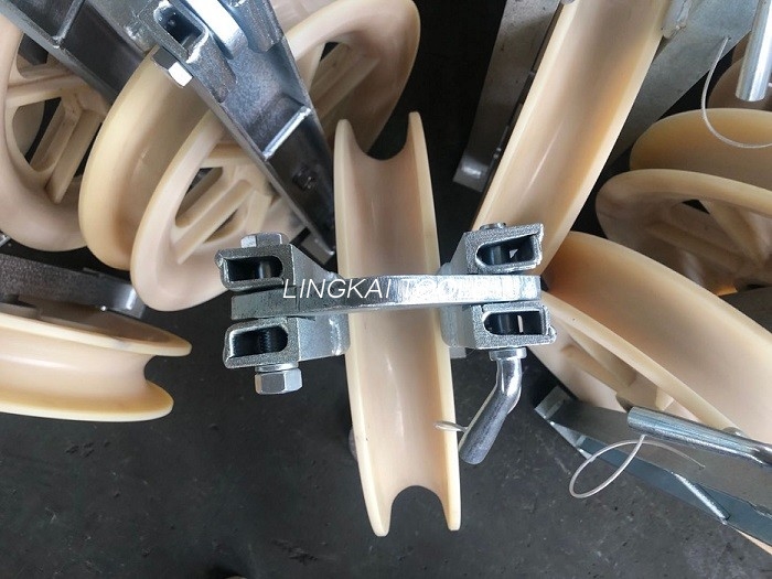 Nylon-alumínium ötvözet, egyszálú láncos tárcsa görgős tárcsa