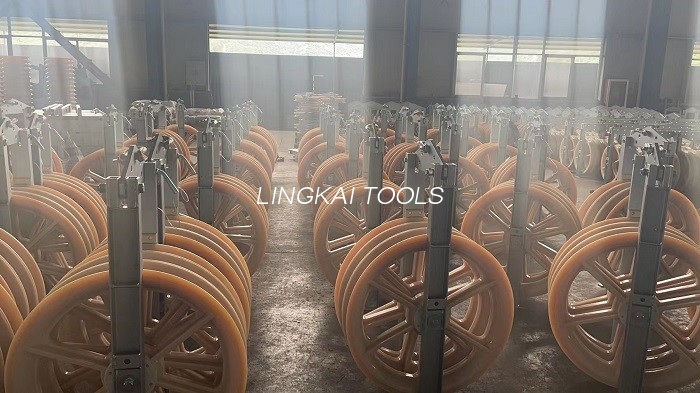 Erőátviteli vezeték vezetékes tömbök 30 60 100 KN MC nylon kerekekkel