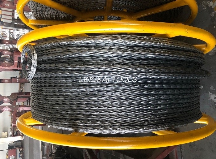 18 mm-es csavarodásgátló acél drótkötél két kötegelt vezetékhez felsővezeték húrozáshoz